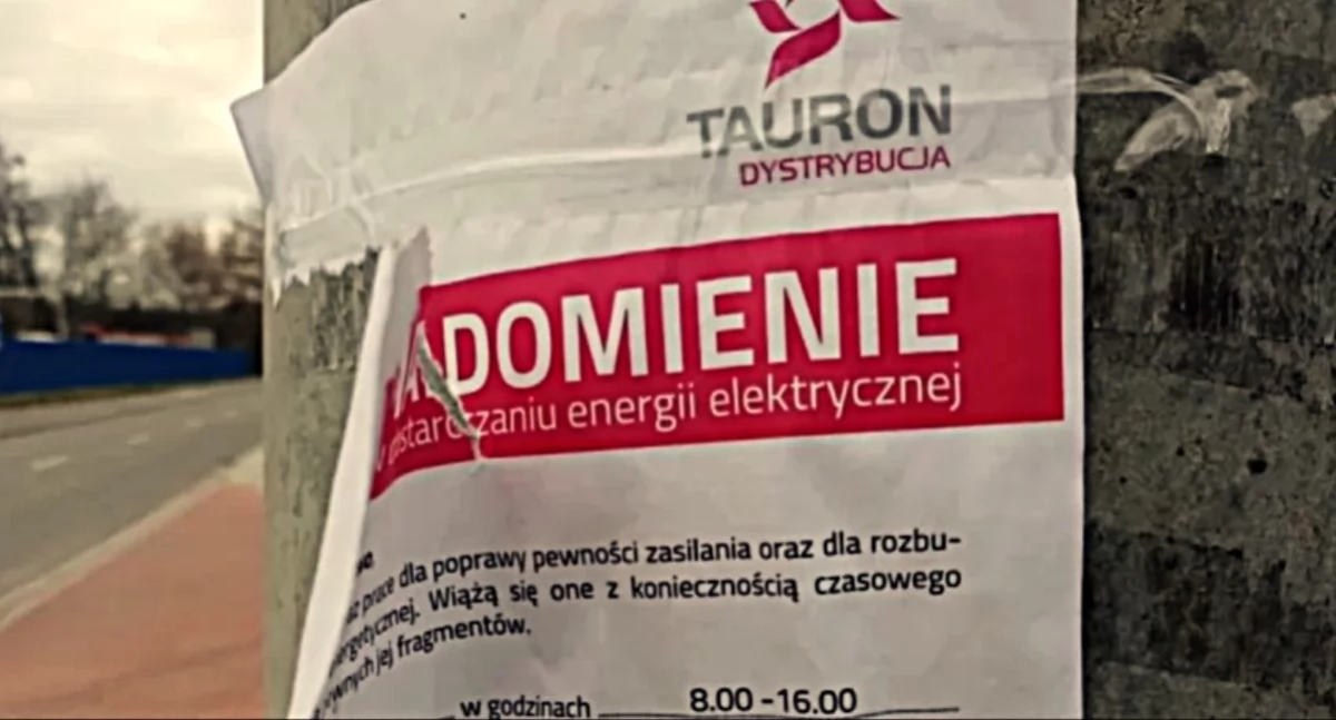 Od poniedziałku przerwy w dostawie prądu