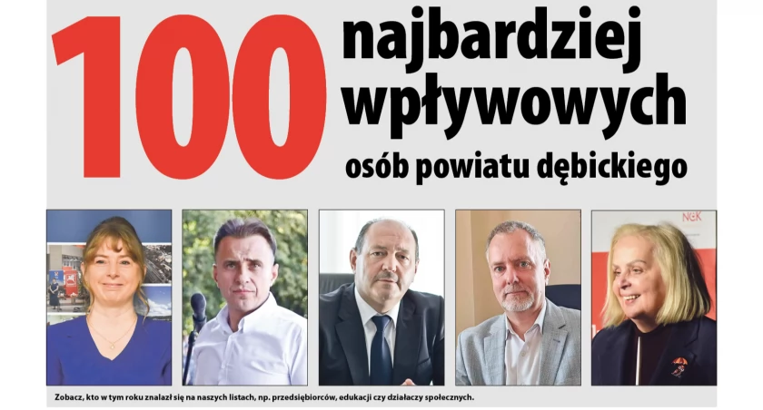 Lista 100 najbardziej wpływowych osób powiatu dębickiego już jutro