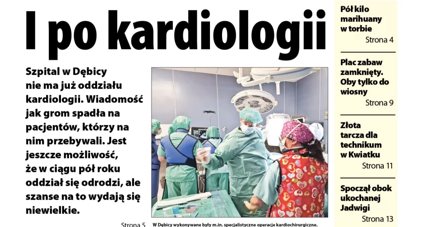 Nie ma już kardiologii, pijana przedszkolanka, złodzieje w kościele - czytaj w Obserwatorze Lokalnym