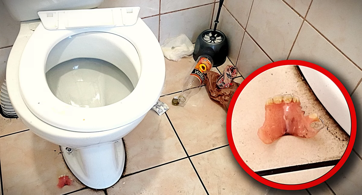 W cmentarnej toalecie znajdziesz nawet sztuczną szczękę (zdjęcia)