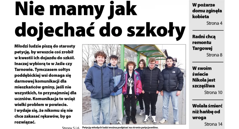 W Obserwatorze Lokalnym o fatalnym dojeździe młodzieży do szkół