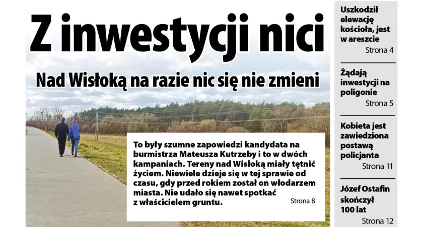 A miało być tak pięknie. Nad Wisłoką na razie nic się nie zmieni