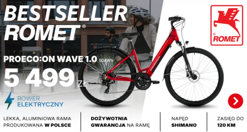 Rowery elektryczne z dożywotnią gwarancją na ramę już od 5499 zł oraz rowery trekkingowe Gazela już od 1499 zł