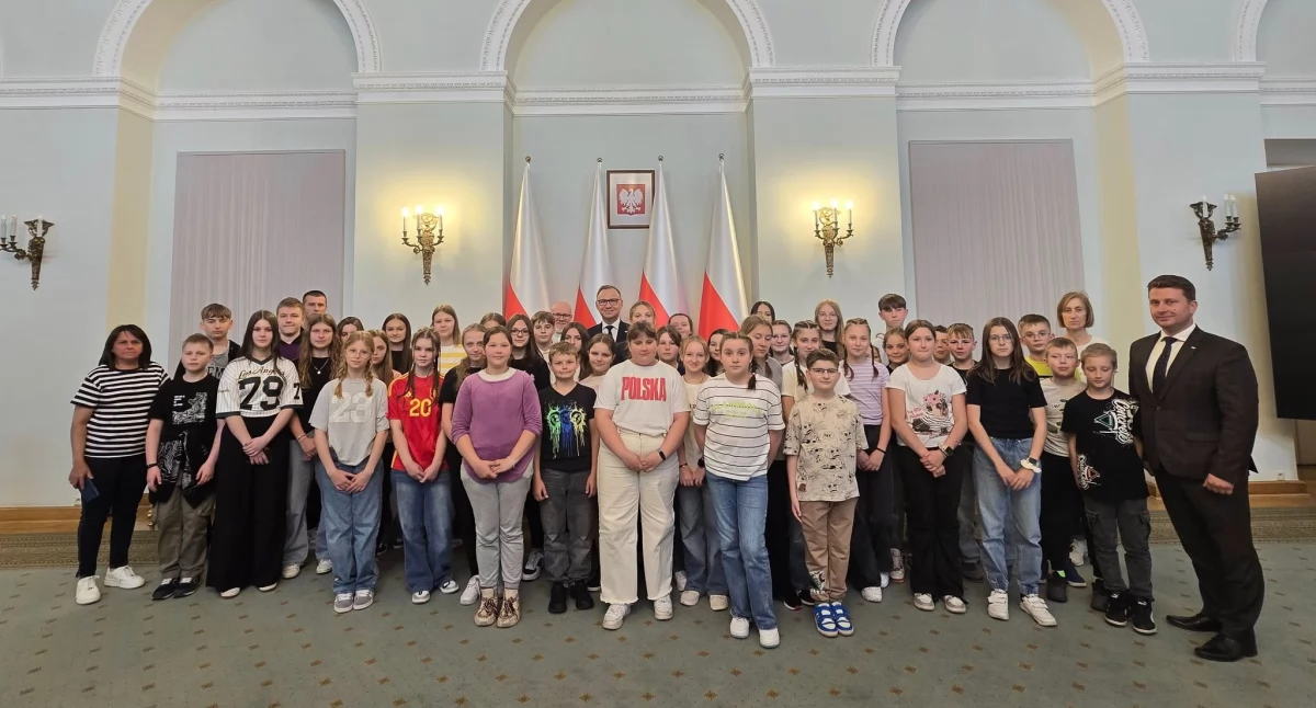 Uczniowie spotkali się z prezydentem [ZDJĘCIA]