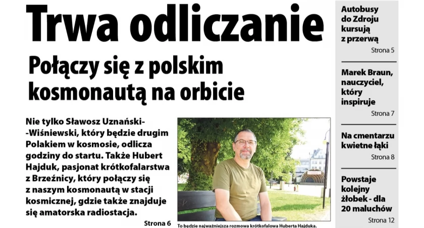 Połączy się z polskim kosmonautą - więcej w Obserwatorze Lokalnym