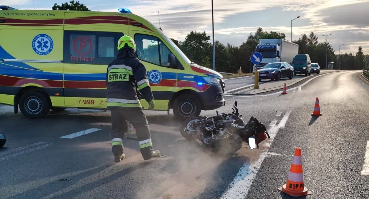 Wymusił pierwszeństwo na motocykliście