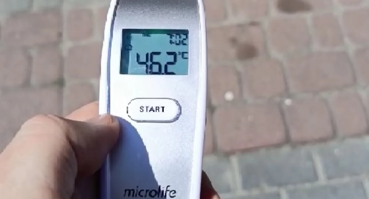 Ale upał. Zobacz jak rośnie temperatura - na Rynku ponad 46 stopni