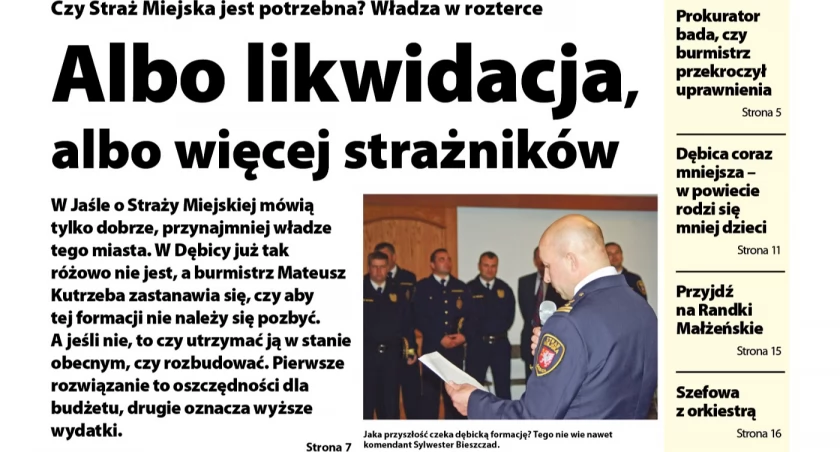 W najnowszym Obserwatorze Lokalnym o przyszłości Straży Miejskiej