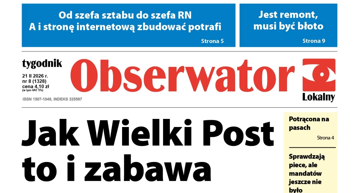 Już jutro najnowsze wydanie tygodnika Obserwator Lokalny. Zobacz o czym piszemy