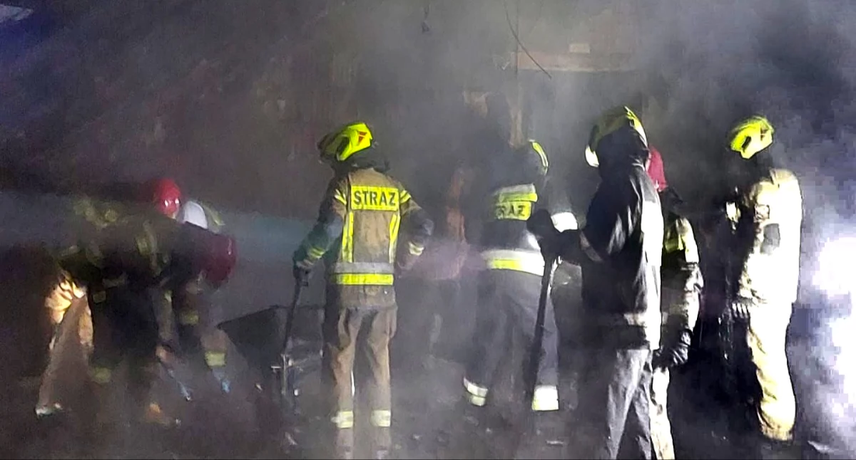 Najgorszy był pożar w Machowej. Gasiło go 8 zastępów straży 