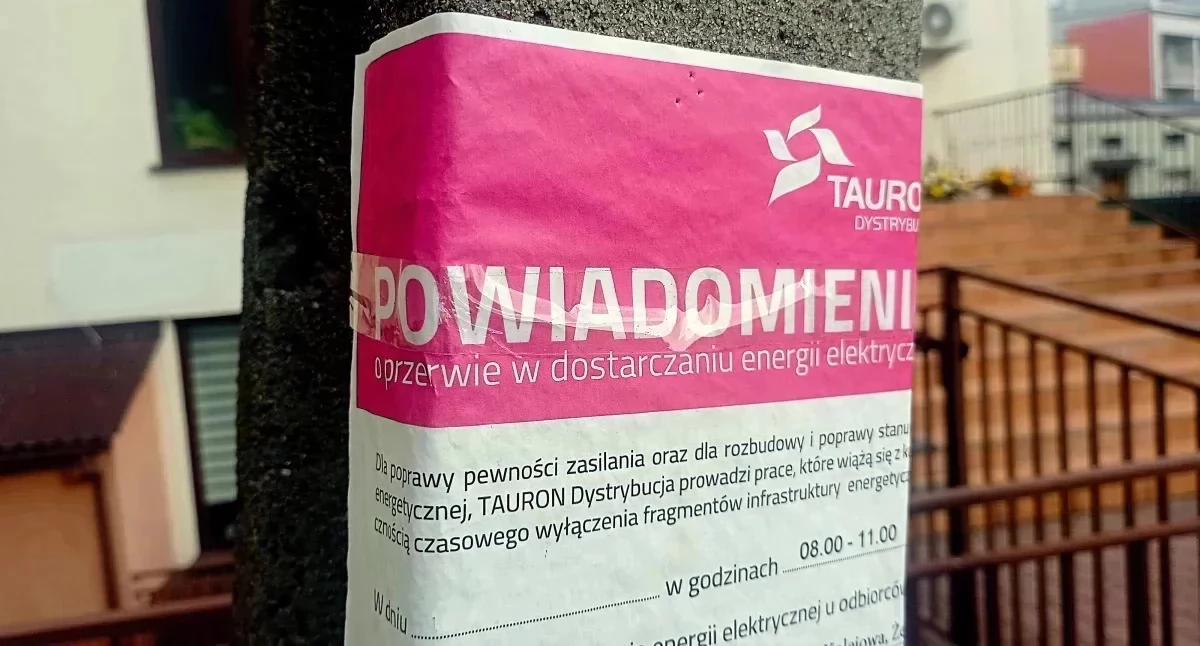 Nie będzie prądu. Sprawdź gdzie 