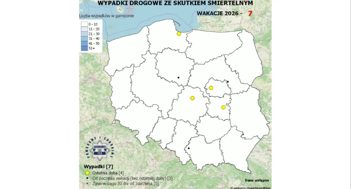 Ruszyła ósma edycja policyjnej akcji. Mapa aktualizowana jest codziennie