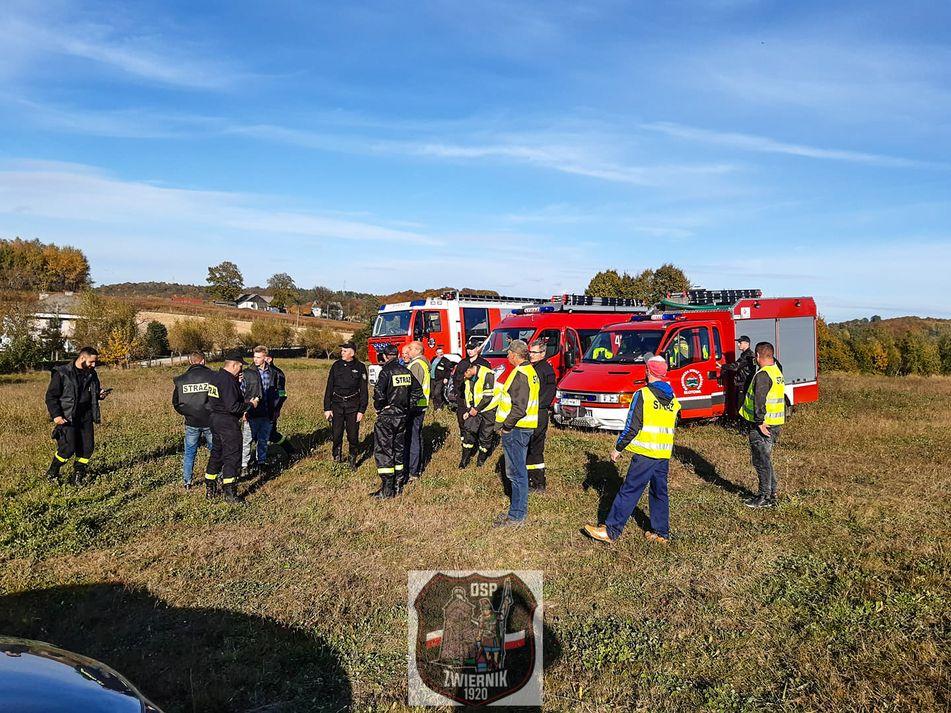 Strażacy znaleźli ciało poszukiwanego od soboty mieszkańca Zwiernika