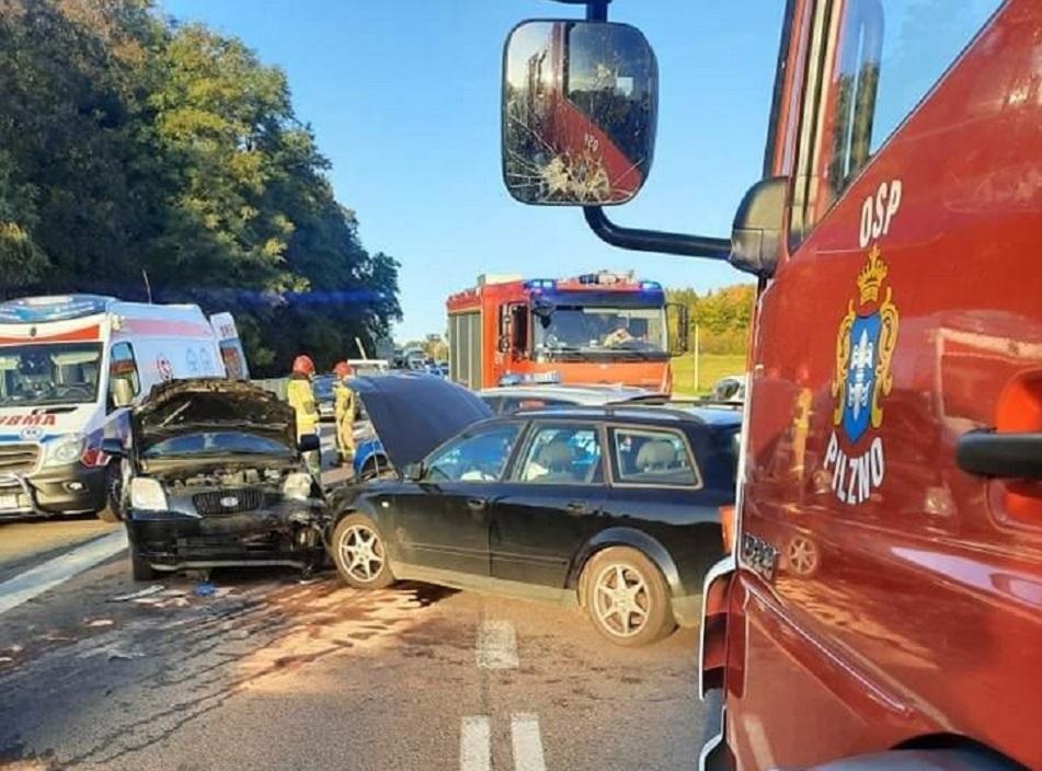 Kierująca kią doznała urazu klatki piersiowej