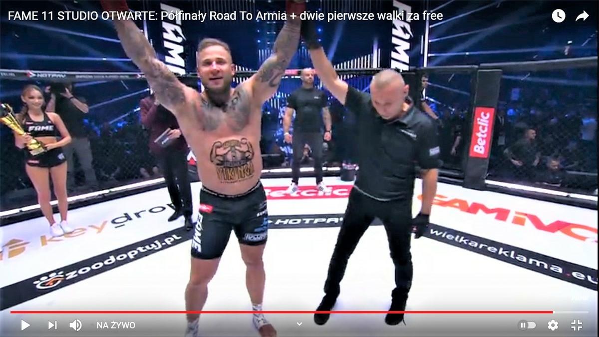Fame MMA#11: Prawy sierpowy zakończył walkę Piotra Szeligi