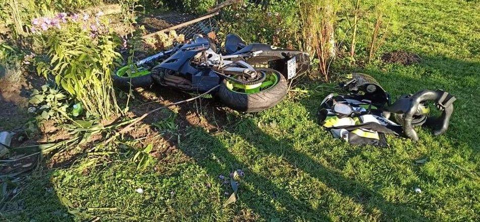 Kolejny wypadek z udziałem motocyklisty. Mężczyzna w szpitalu