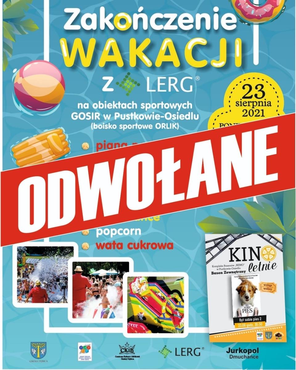 Impreza w Pustkowie - Osiedlu odwołana