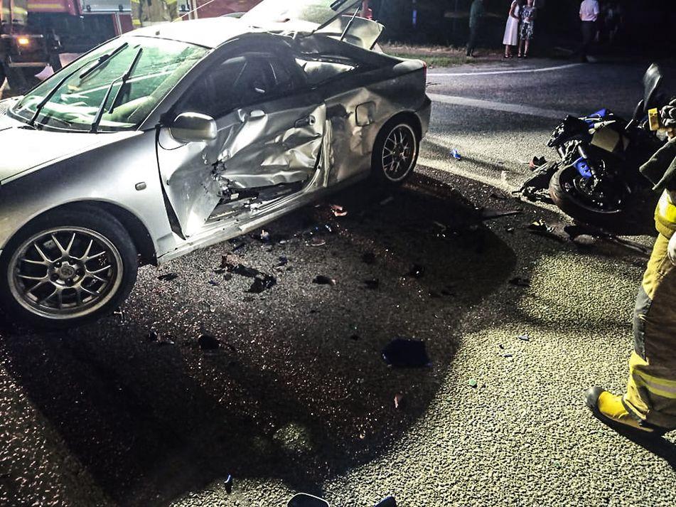 Toyotą wymusił pierwszeństwo. Motocyklista w stanie krytycznym trafił do szpitala