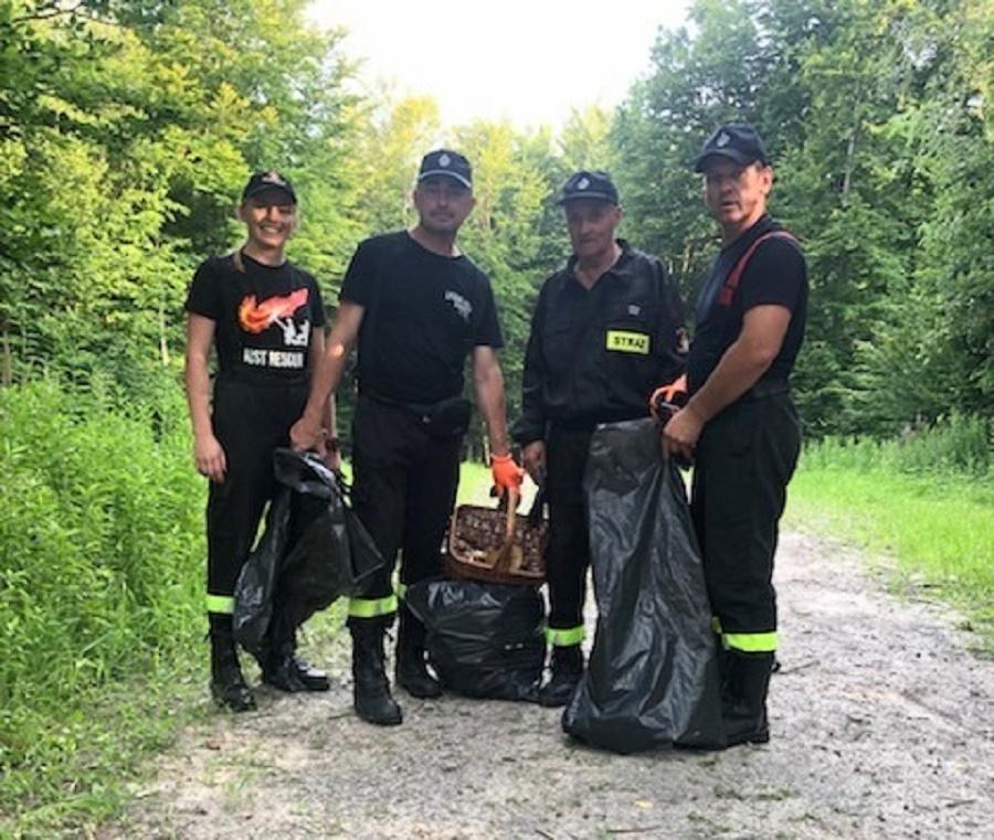 Z lasu wynieśli 10 worków śmieci