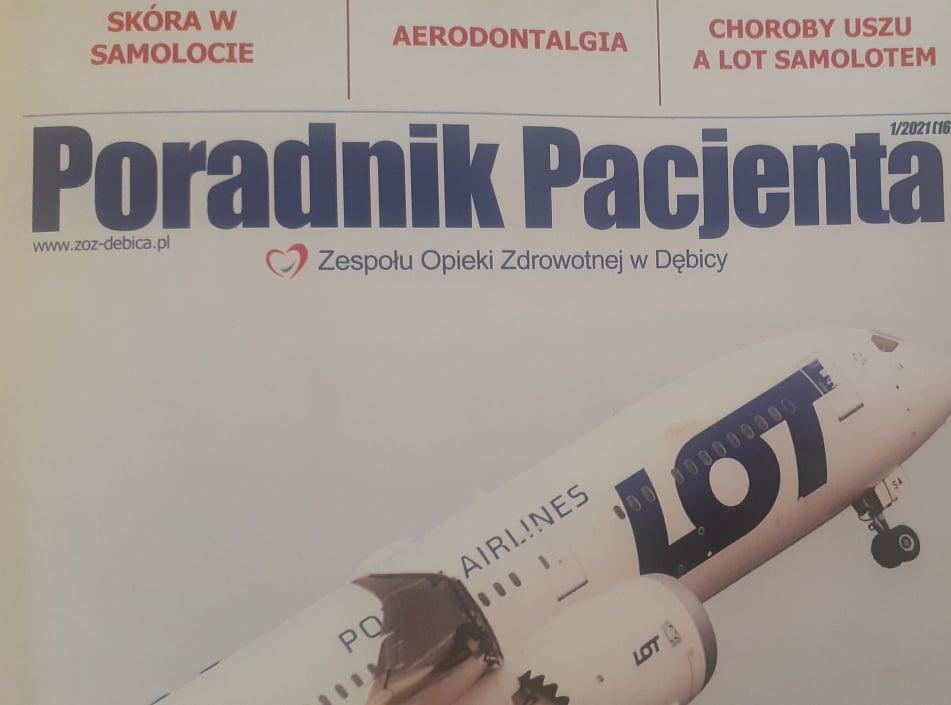 Do samolotu z poradnikiem ze szpitala