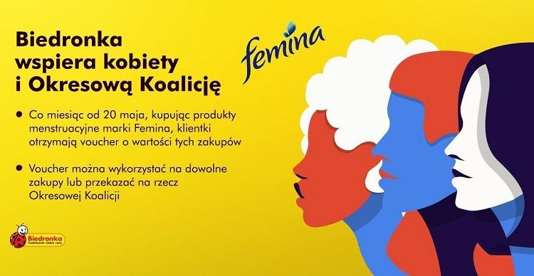 Biedronka wspiera kobiety i Okresową Koalicję