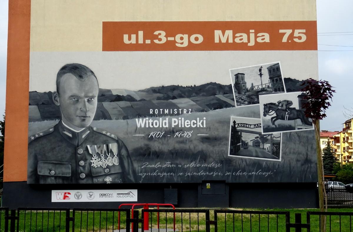 O rotmistrzu Pileckim w Dębicy przypomina mural 