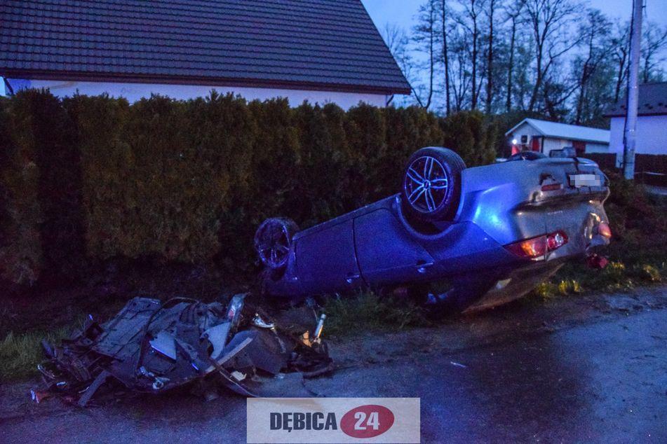 Zderzenie podczas wyprzedzania - zdjęcia