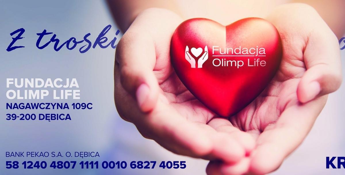 Przekaż 1% podatku Fundacji Olimp Life