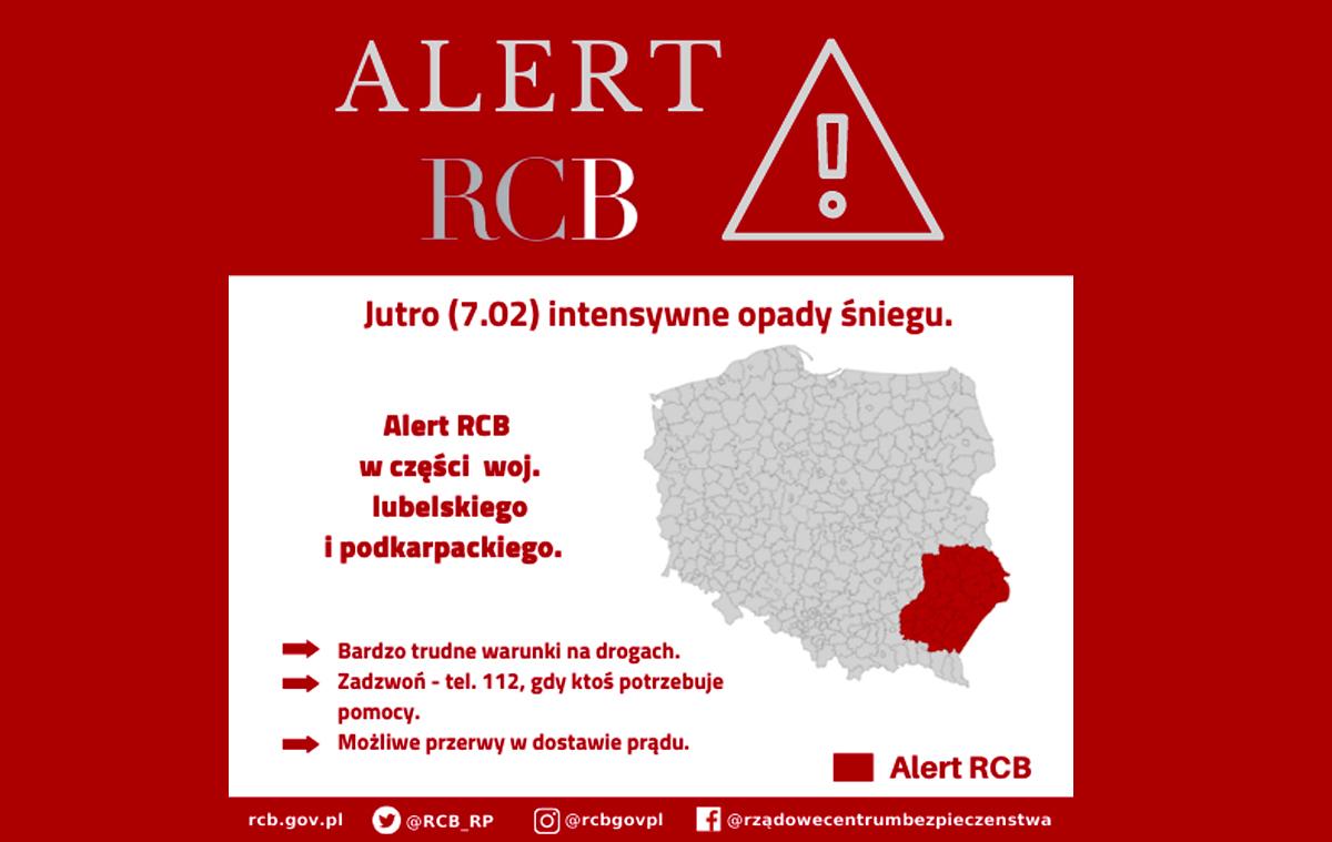 Uwaga! Rządowe Centrum Bezpieczeństwa ostrzega przed śnieżycami