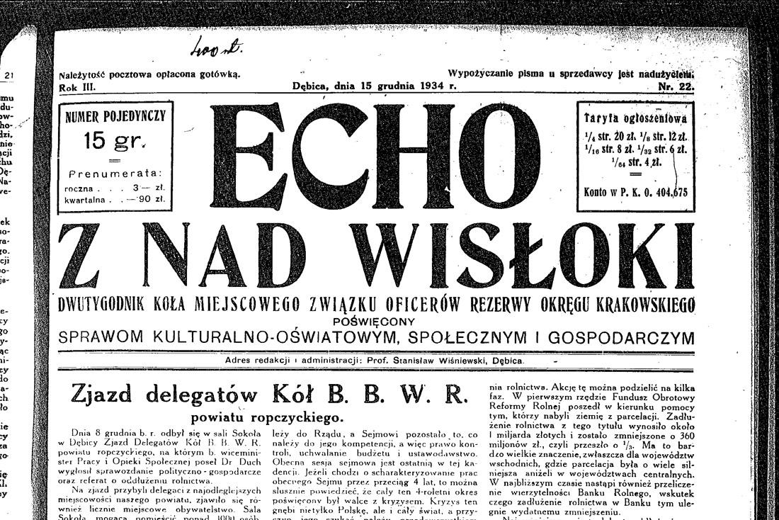Echo z nad Wisłoki: dla prestige