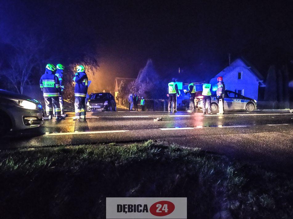 Rowerzysta zginął na miejscu. Droga zablokowana - zdjęcia