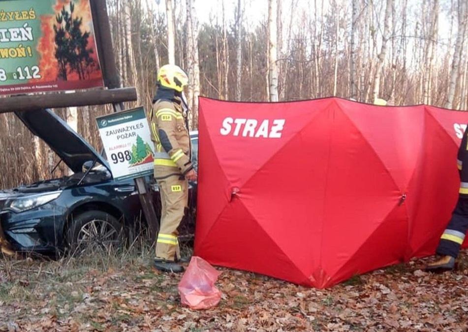 Wypadek w Pustkowie Osiedlu. Nie żyje 61-latek