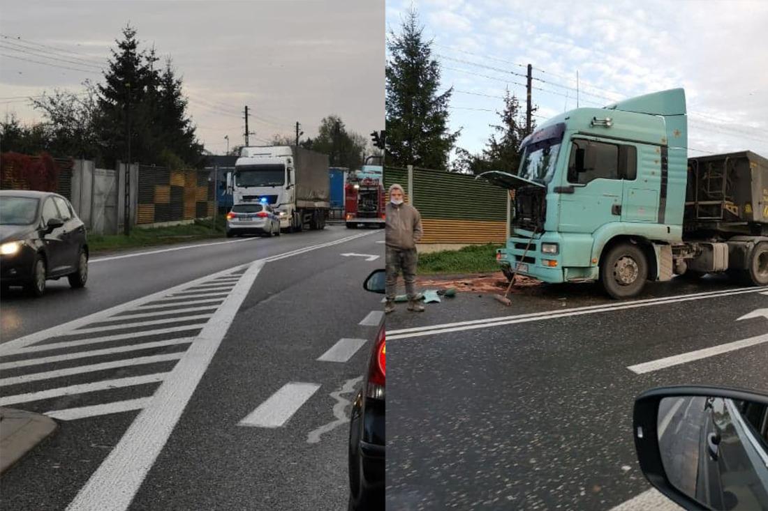 Nie popatrzył i wyjechał wprost pod ciężarówkę