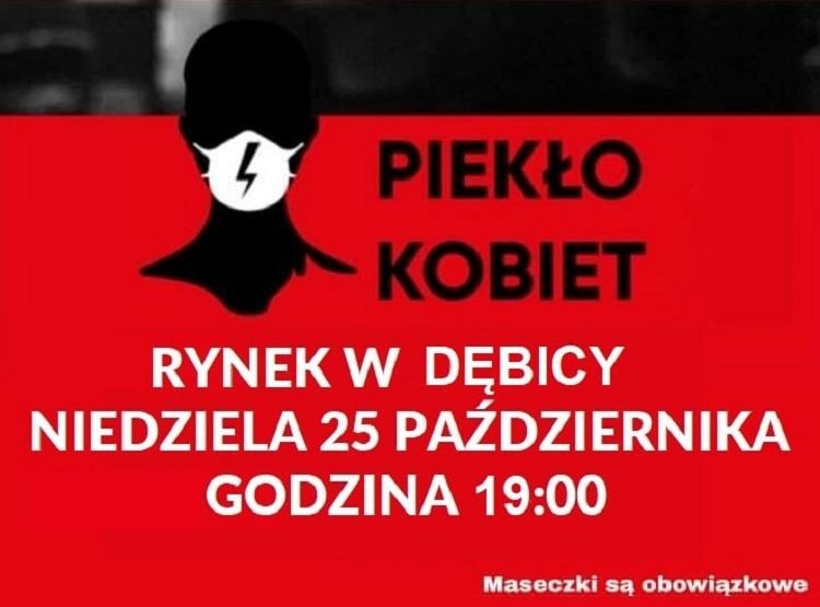 Piekło Kobiet - manifestacja dzisiaj w Dębicy