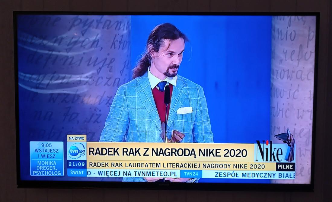 Radek Rak z Literacką Nagrodą Nike 2020!