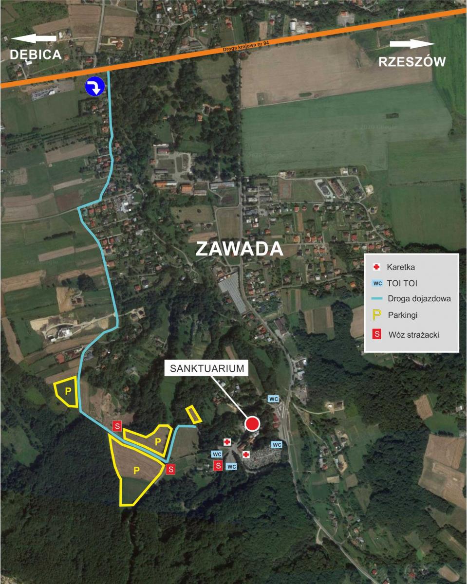 Sprawdź jak dojechać i gdzie zaparkować na dożynkach w Zawadzie