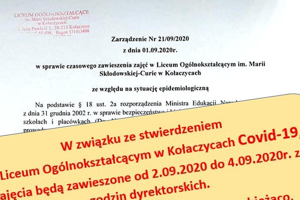 Koronawirus: cztery szkoły na Podkarpaciu zamknięte 
