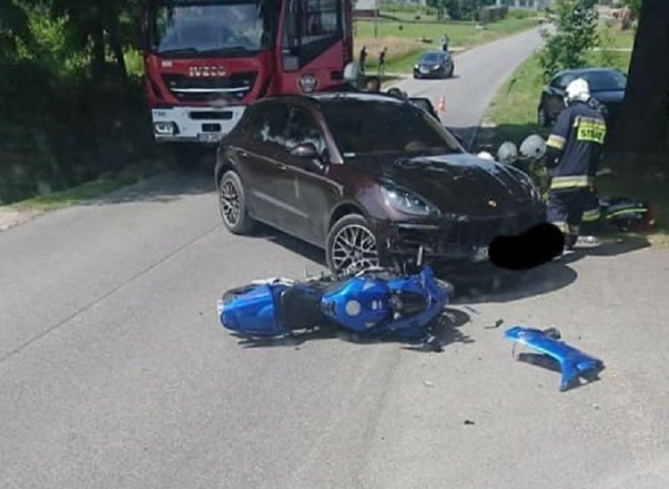 Wymusiła pierwszeństwo, motocyklistę zabrała karetka