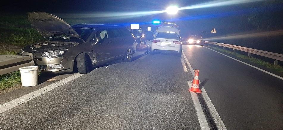 Z drogi zepchnął go drugi pojazd