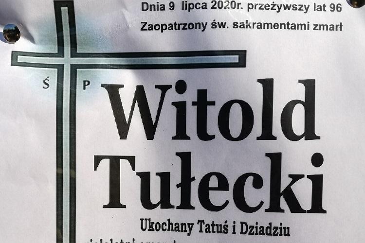 Zmarł Witold Tułecki