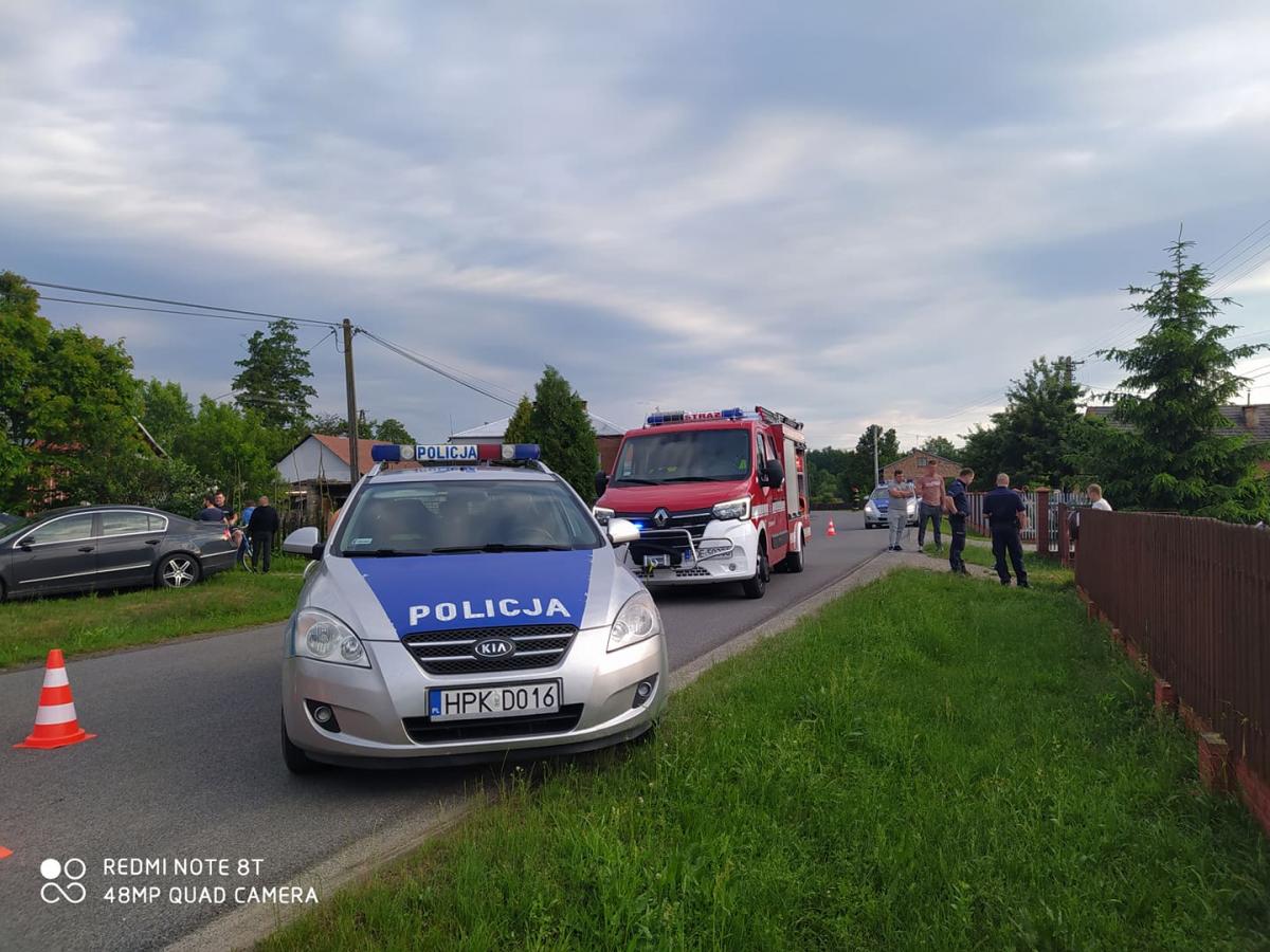 Kierowcę skutera zabrała karetka