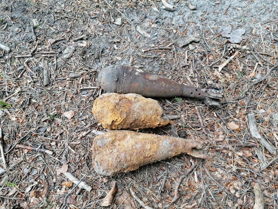 Podczas spaceru znalazł trzy granaty