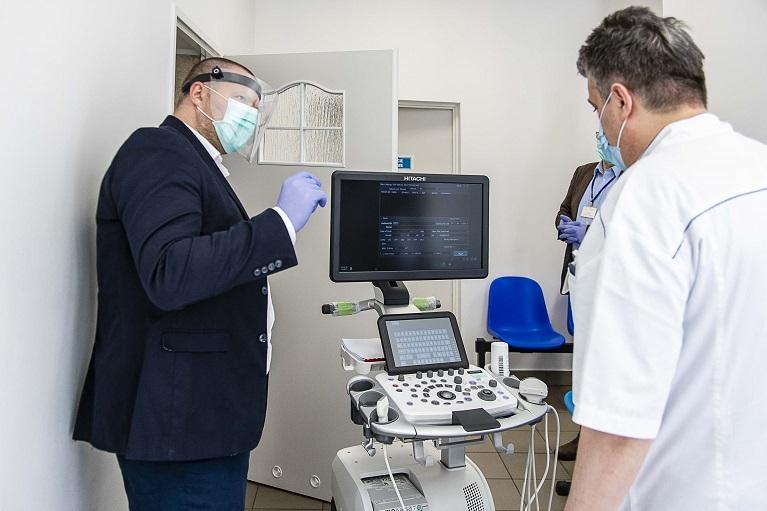 Aparat USG od Śnieżki dla szpitala do diagnostyki COVID-19
