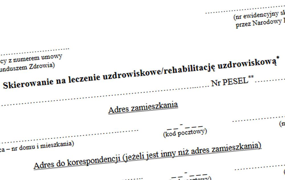 Do sanatorium nie pojedziesz, ale miejsce w kolejce nie przepada