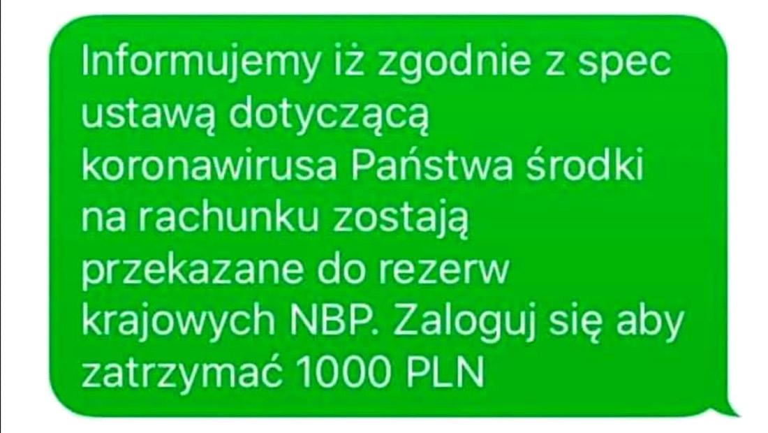 Uwaga na fałszywe SMSy!