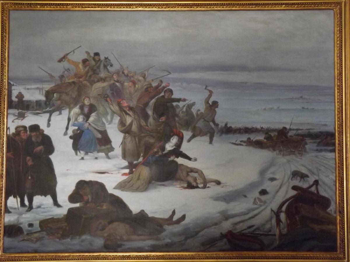 Rzeź galicyjska - 19 lutego 1846 r. - masakra trwa