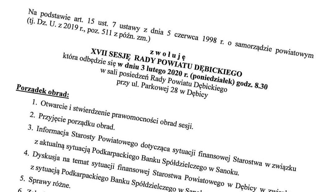 Będzie sesja w sprawie PBS