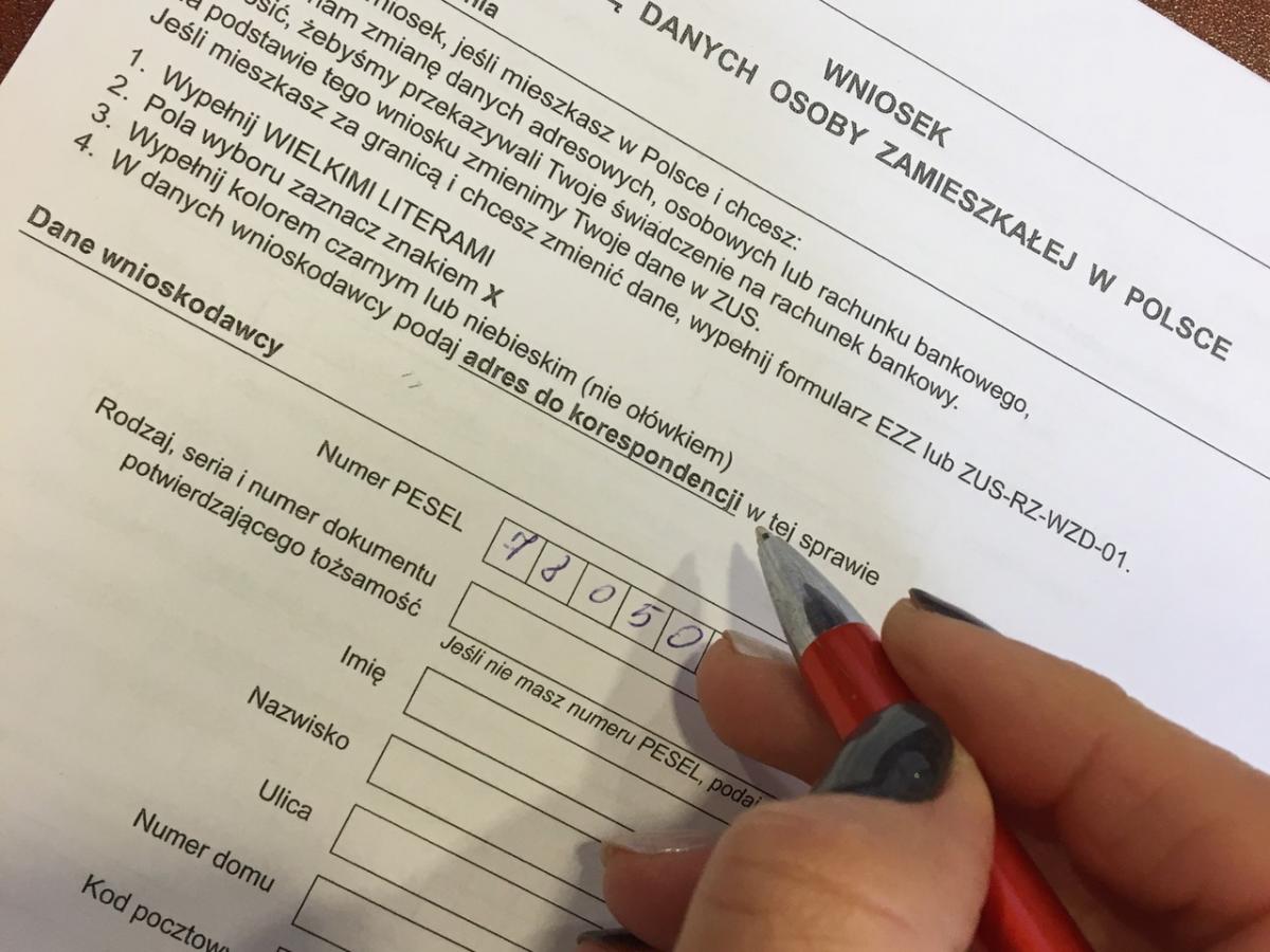 Zmieniłeś adres albo rachunek bankowy? Poinformuj ZUS!