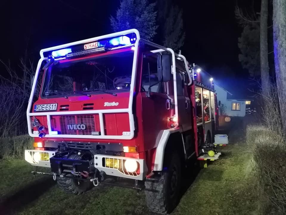 Ogień wybuchł w kominie