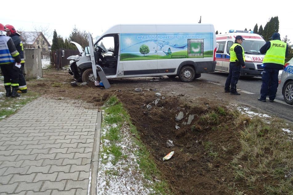 Utrudnienia po wypadku - zdjęcia